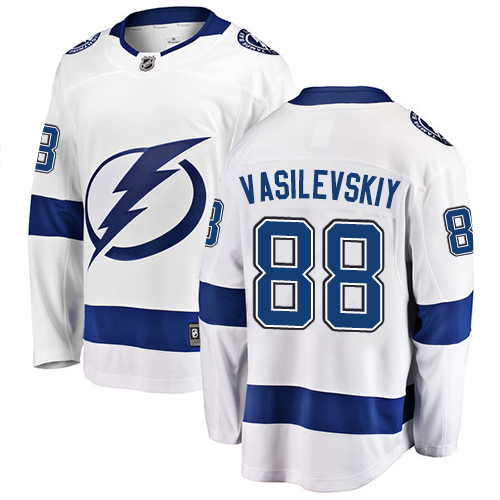 Herren Tampa Bay Lightning Eishockey Trikot Andrei Vasilevskiy #88 Breakaway Weiß Fanatics Branded Auswärts